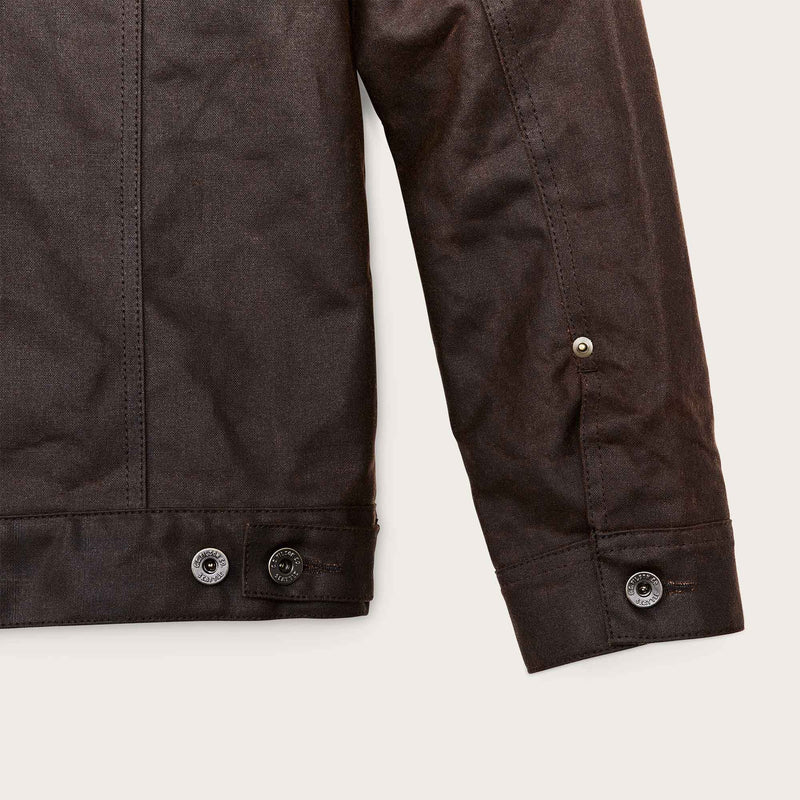 Short lined cruiser jacket aus tin cloth von Filson | Dark brown (Brown)