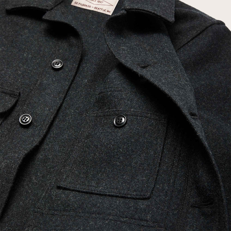 Mackinaw wool cruiser jacket di Filson | Charcoal (Grey)