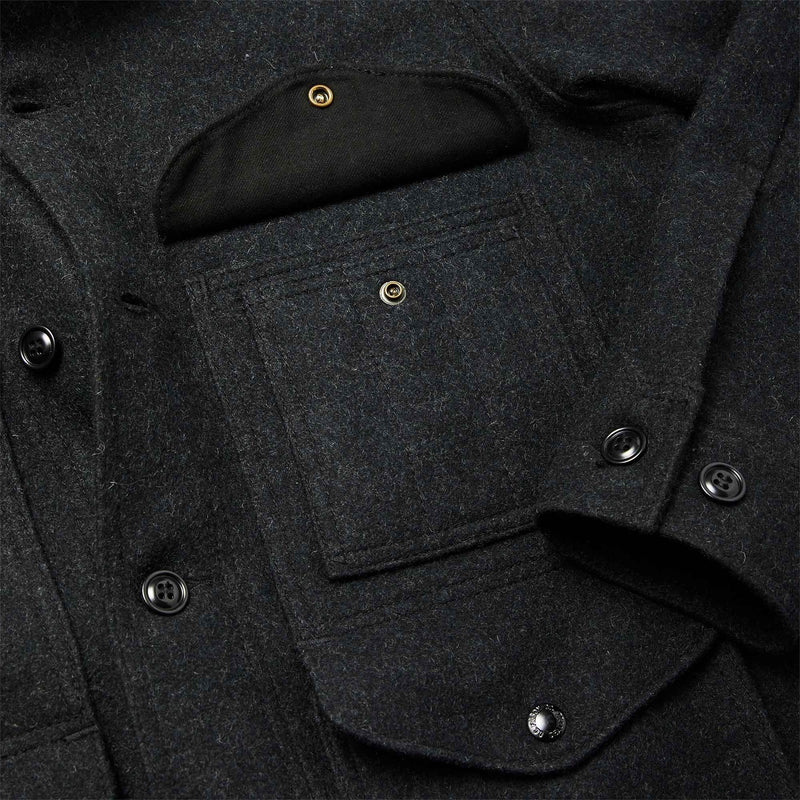 Mackinaw wool cruiser jacket di Filson | Charcoal (Grey)