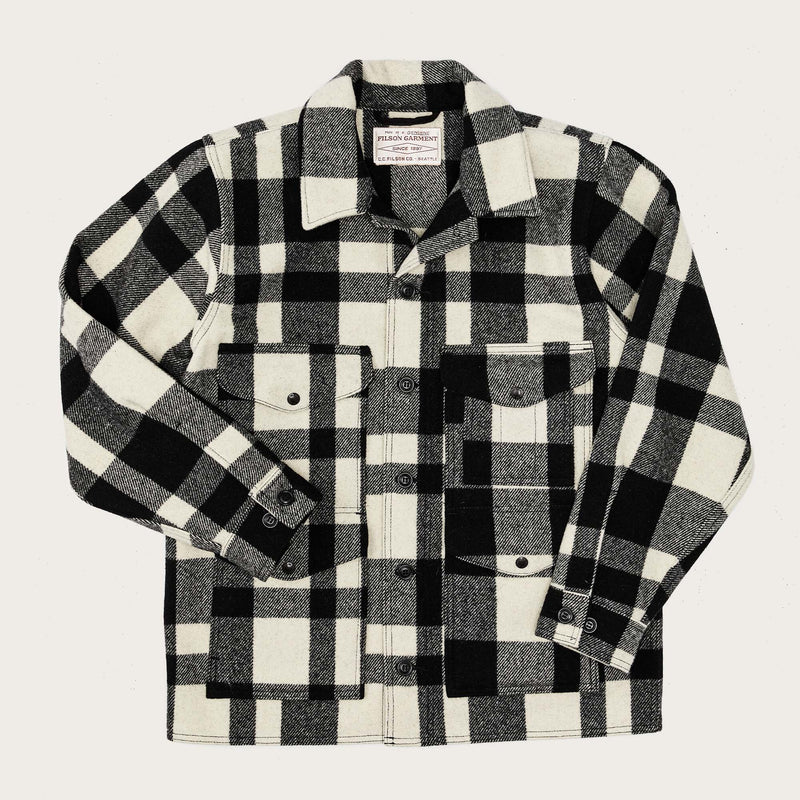 Mackinaw wool cruiser jacket von Filson | Natural / black heritage plaid (Multicolour)