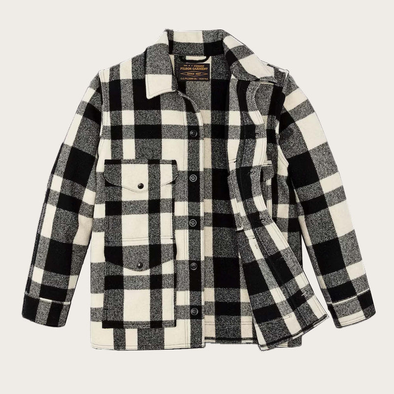 Mackinaw wool cruiser jacket von Filson | Natural / black heritage plaid (Multicolour)