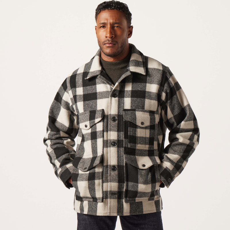 Mackinaw wool cruiser jacket von Filson | Natural / black heritage plaid (Multicolour)