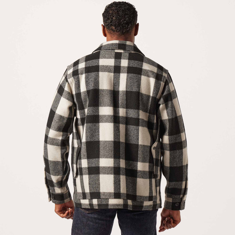 Mackinaw wool cruiser jacket von Filson | Natural / black heritage plaid (Multicolour)
