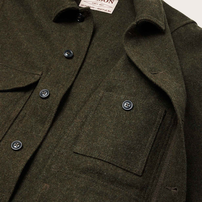 Mackinaw wool cruiser jacket par Filson | Forest green (Green)