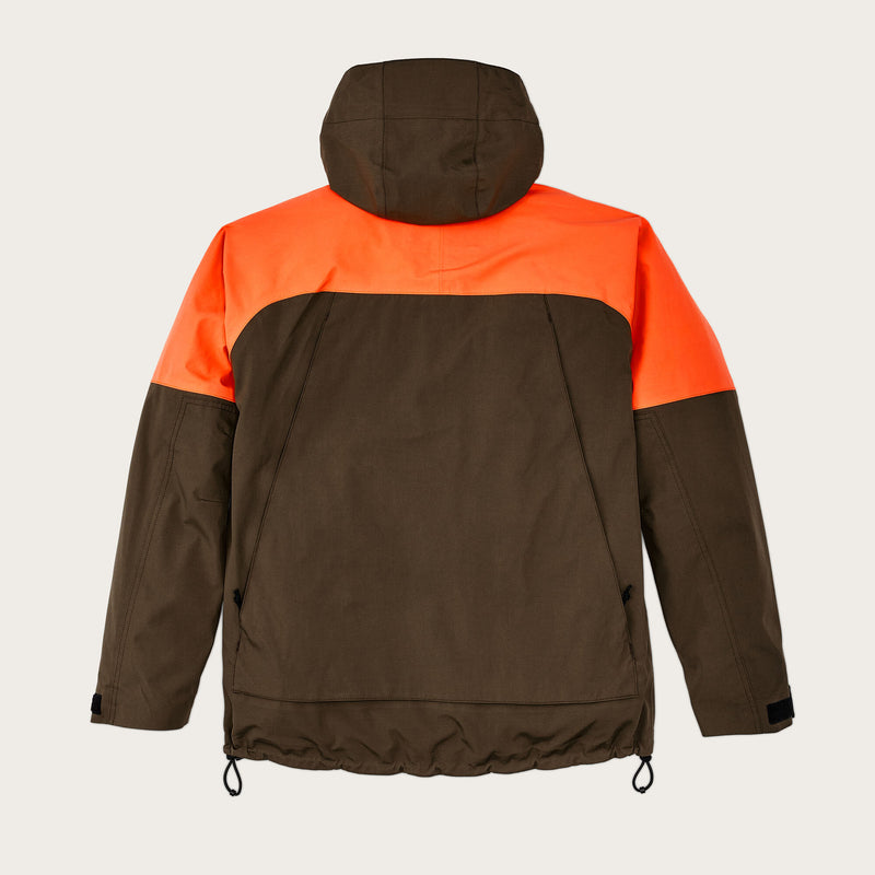 3-layer field jacket di Filson | Dark tan / blaze orange (Orange)