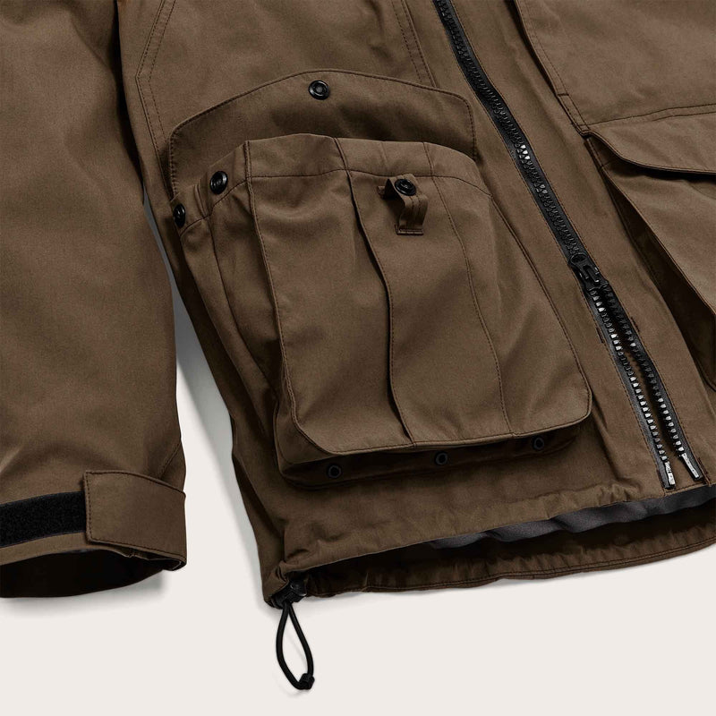 3-layer field jacket di Filson | Dark tan / blaze orange (Orange)