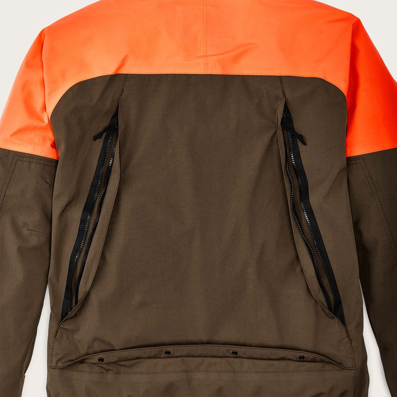 3-layer field jacket di Filson | Dark tan / blaze orange (Orange)