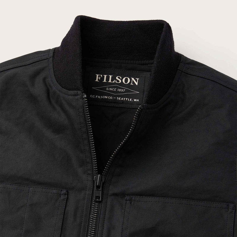 Tin cloth insulated work vest par Filson | Black (Black)