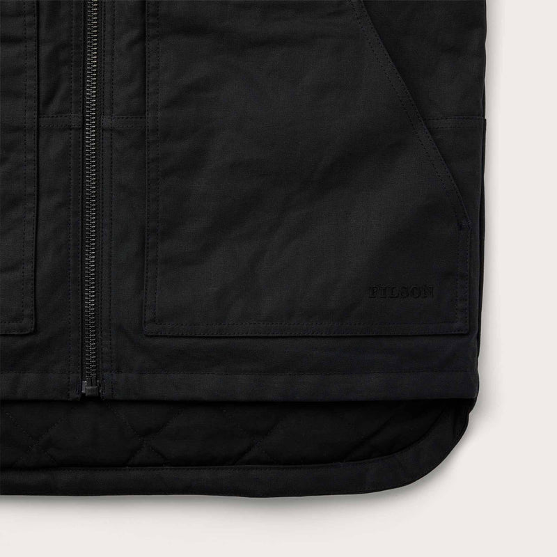 Tin cloth insulated work vest par Filson | Black (Black)