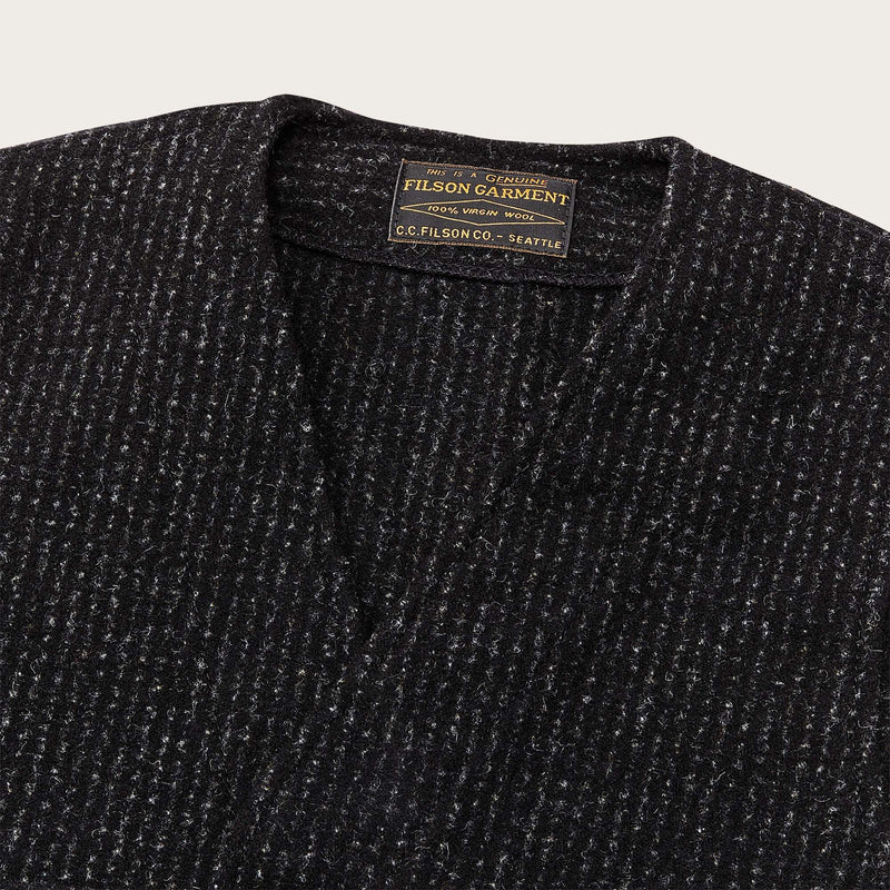 Mackinaw wool vest von Filson | Black charcoal rope stripe (Grey)