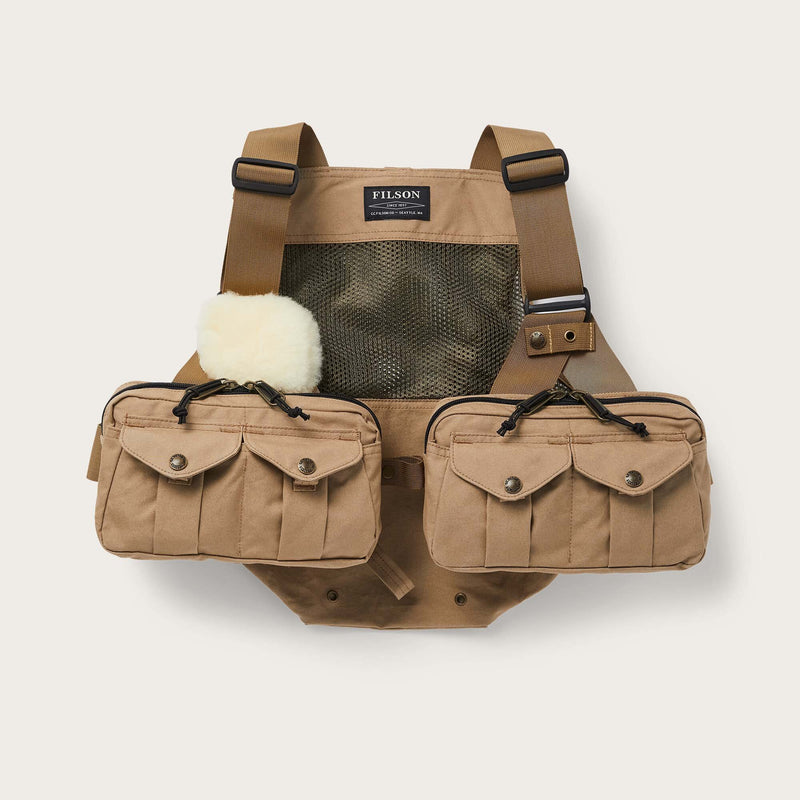 Mesh fishing strap vest by Filson | Dark tan (Beige)