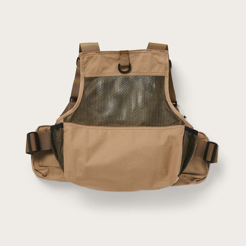 Mesh fishing strap vest by Filson | Dark tan (Beige)