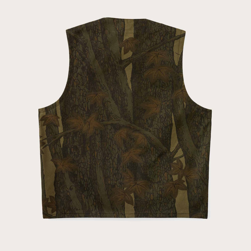 Rugged twill cruiser vest par Filson | Maple bark camo (Beige)