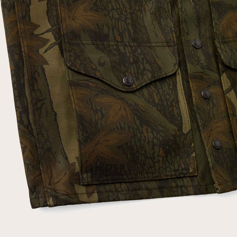 Rugged twill cruiser vest par Filson | Maple bark camo (Beige)