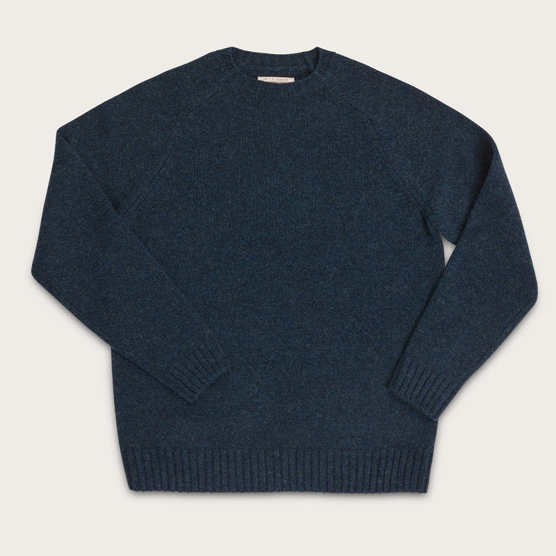 Irish wool 5-gauge sweater par Filson | Blue / green melange (Blue)