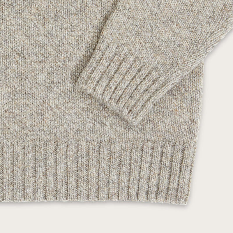 Irish wool 5-gauge sweater di Filson | Natural / brown melange (Beige)