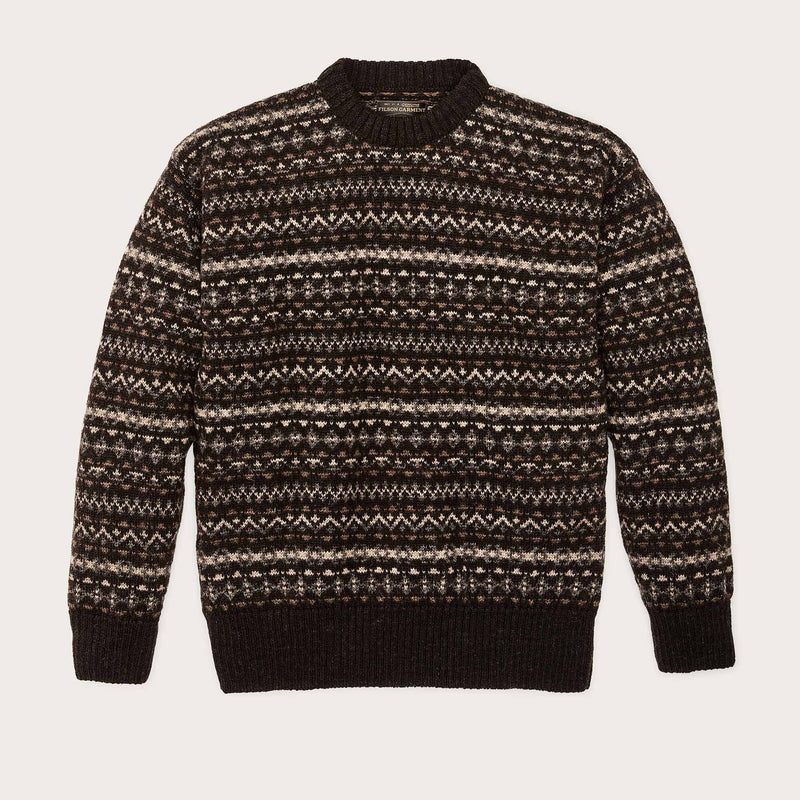 Fairisle crewneck sweater par Filson | Black / multi (Black)