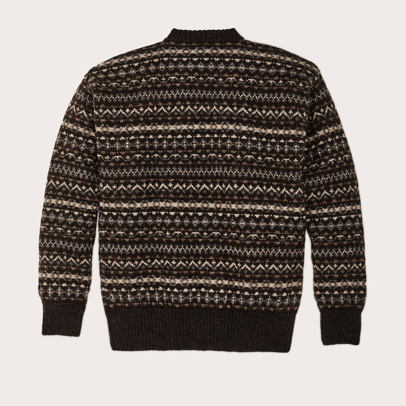 Fairisle crewneck sweater par Filson | Black / multi (Black)