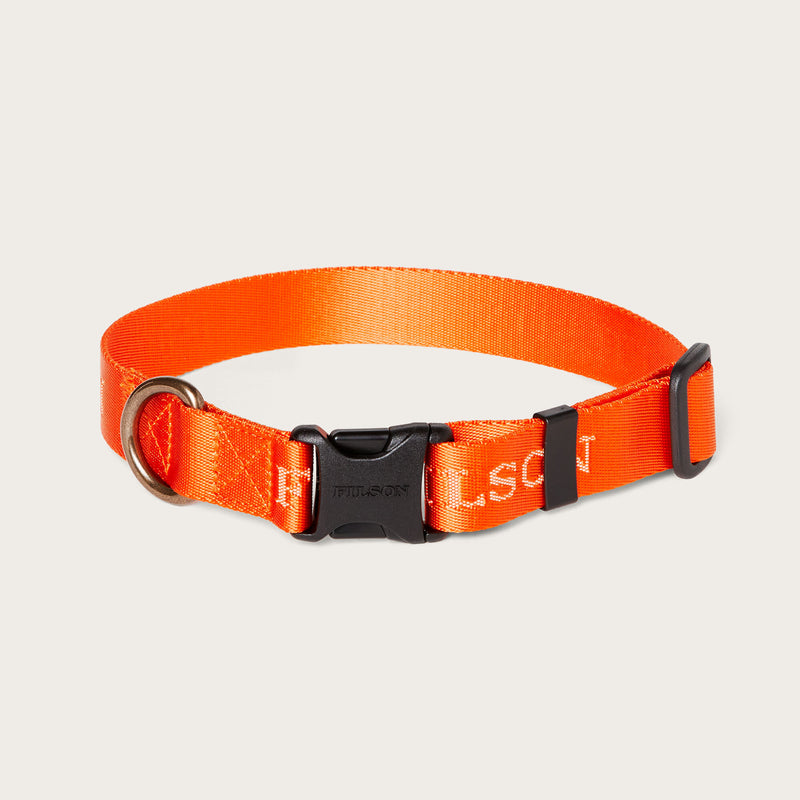 Nylon dog collar par Filson | Flame (Orange)
