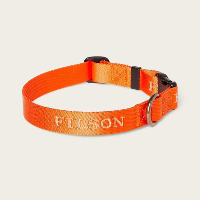 Nylon dog collar par Filson | Flame (Orange)