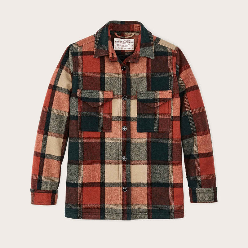 Women's wool jac-shirt von Filson | Amber / spruce plaid (Multicolour)