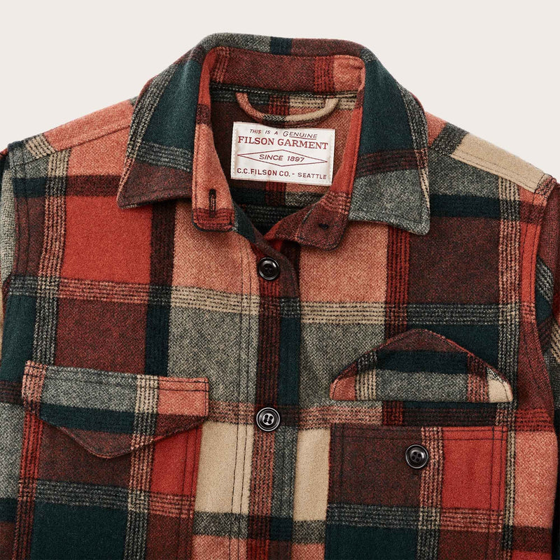 Women's wool jac-shirt von Filson | Amber / spruce plaid (Multicolour)