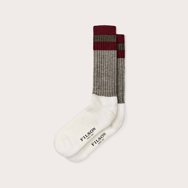 1970's logger thermal socks by Filson | Forest / maroon (Multicolor)