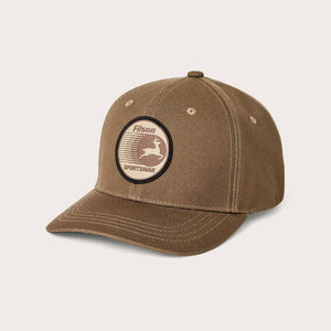 Dry tin cloth logger cap by Filson | Marsh olive s (Brown)