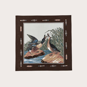 Mallards bandana by Filson | Brown / duck calls (Brown)