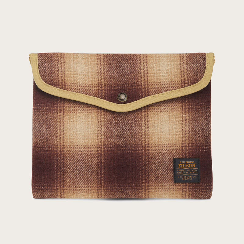 Mackinaw wool pouch ipad di Filson | Brown/ tan ombre (Brown)