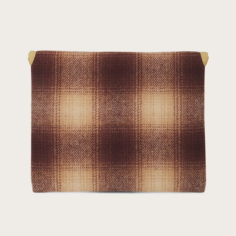 Mackinaw wool pouch ipad di Filson | Brown/ tan ombre (Brown)