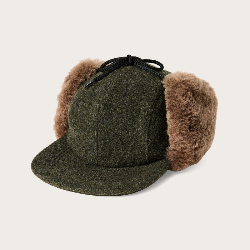 Double mackinaw wool cap by Filson | Forest green / acorn (Green)