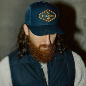 Logger mesh cap von Filson | Navy/fowl fly (Blue)