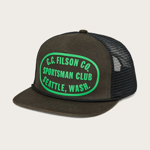 Trucker mesh cap von Filson | Dark forest / sports (Brown)