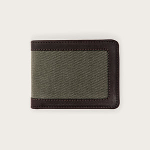 Portefeuille outfitter en sergé rugged twill par Filson | Otter green (Green)