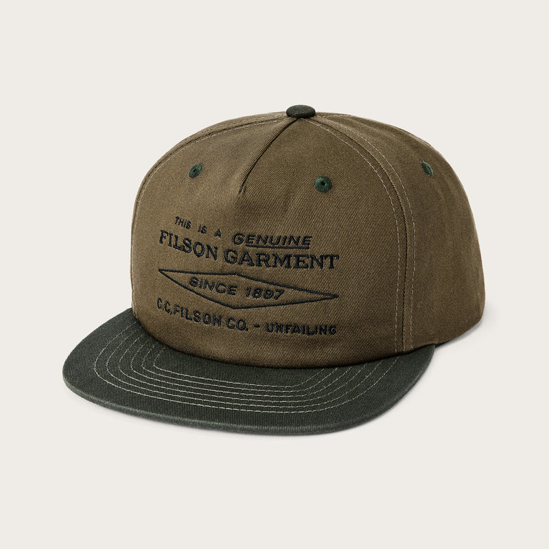 Diamond trucker cap par Filson | Olive (Green)