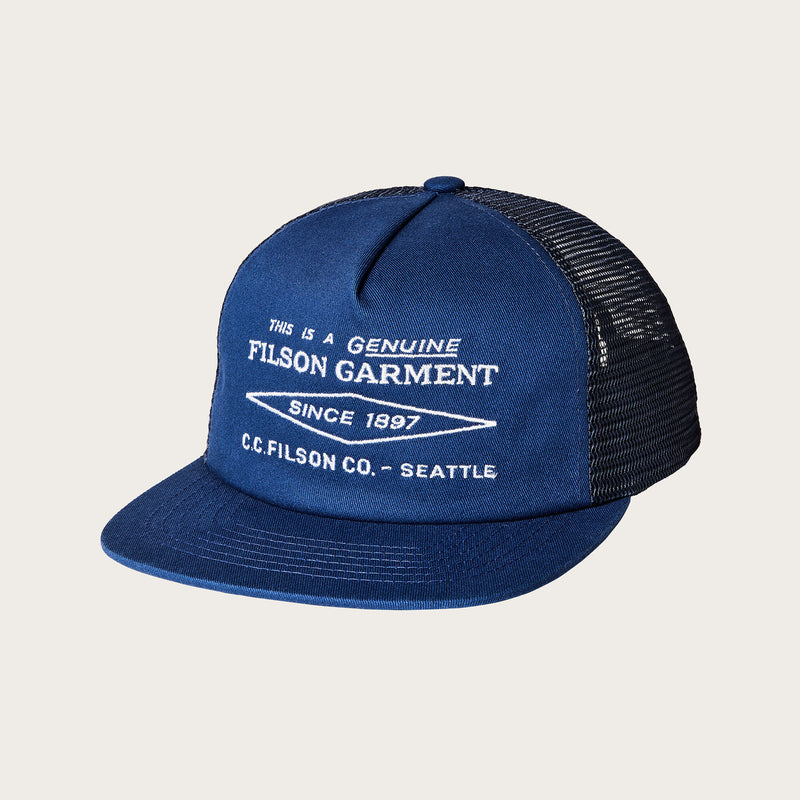 Diamond trucker mesh cap par Filson | Blue (Blue)