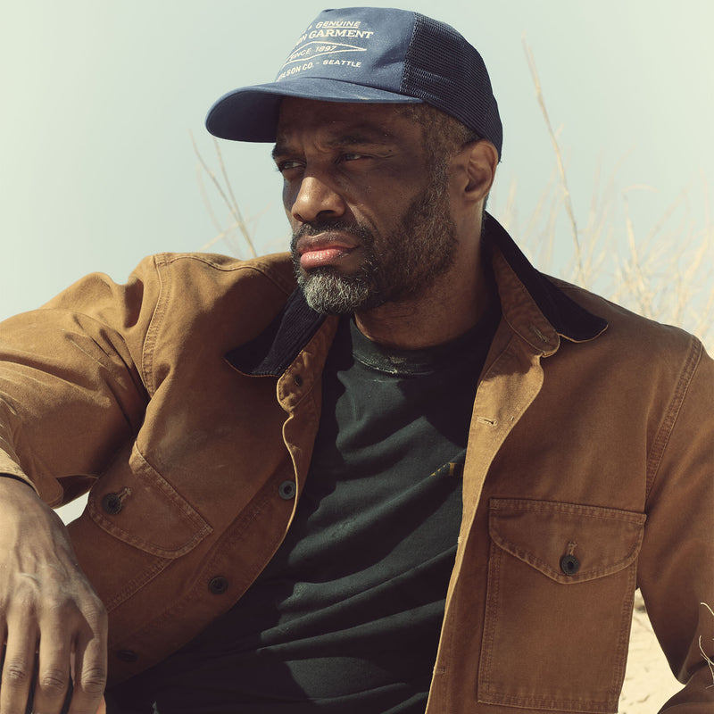 Diamond trucker mesh cap par Filson | Blue (Blue)