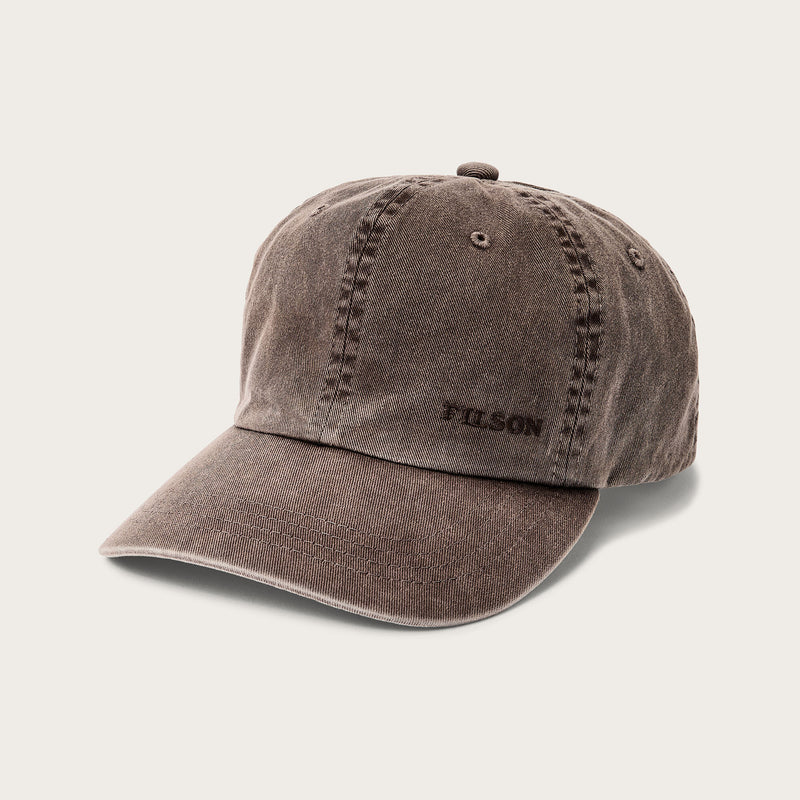 Washed low-profile logger cap par Filson | Washed brown (Brown)