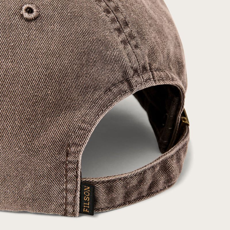 Washed low-profile logger cap par Filson | Washed brown (Brown)