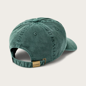 Washed low-profile logger cap par Filson | Washed green (Green)