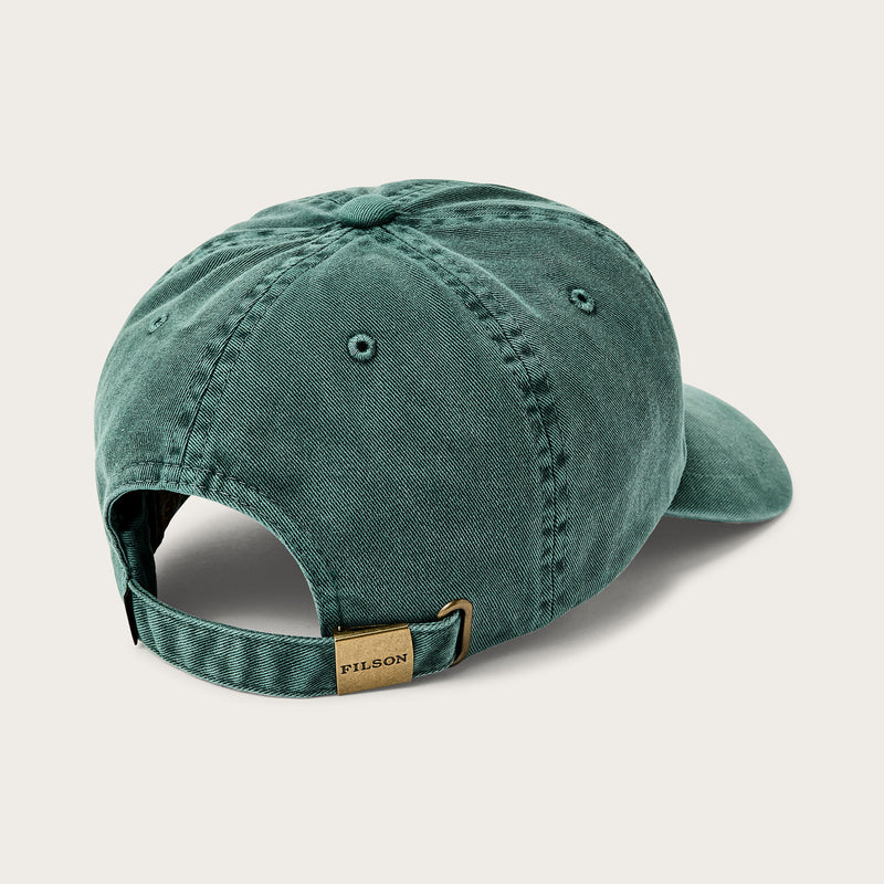 Washed low-profile logger cap par Filson | Washed green (Green)