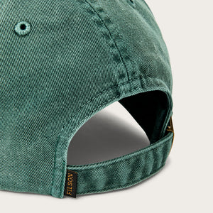 Washed low-profile logger cap par Filson | Washed green (Green)