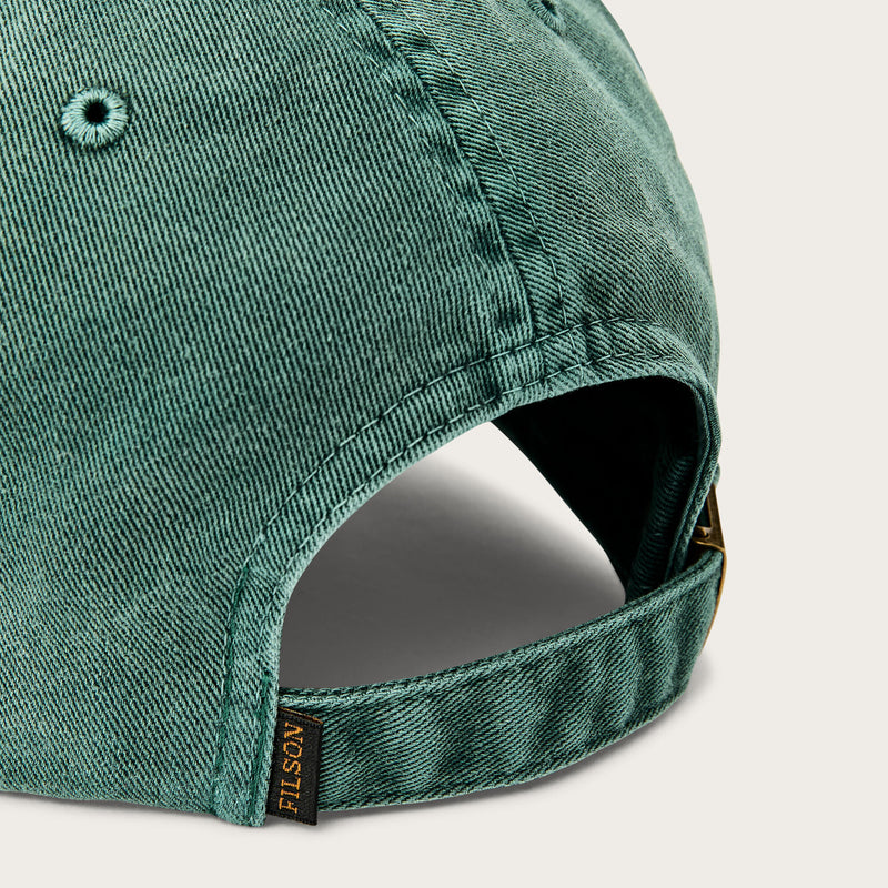 Washed low-profile logger cap par Filson | Washed green (Green)