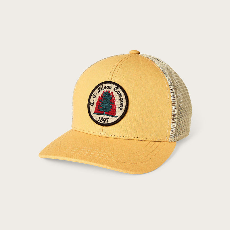 Wildfire logger mesh cap par Filson | Vintage gold (Yellow)