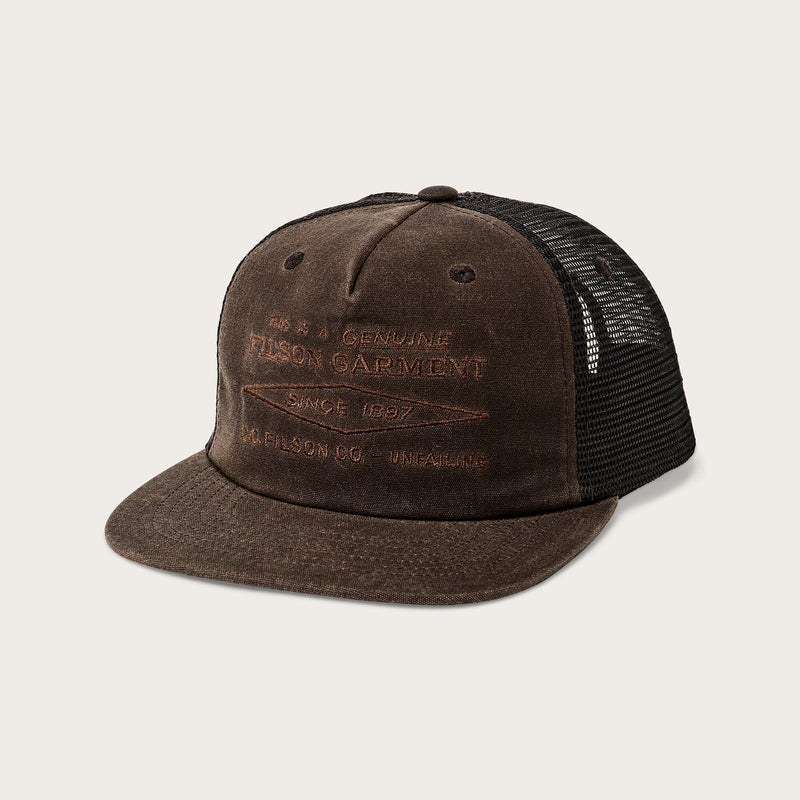 Diamond trucker mesh cap par Filson | Brown (Brown)