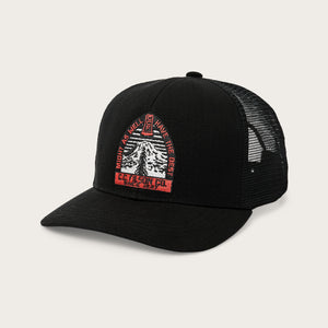 Forestry logger mesh cap par Filson | Faded black (Black)