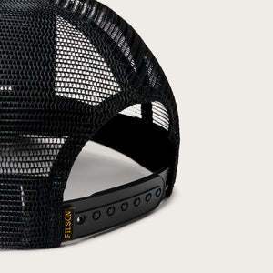 Forestry logger mesh cap par Filson | Faded black (Black)