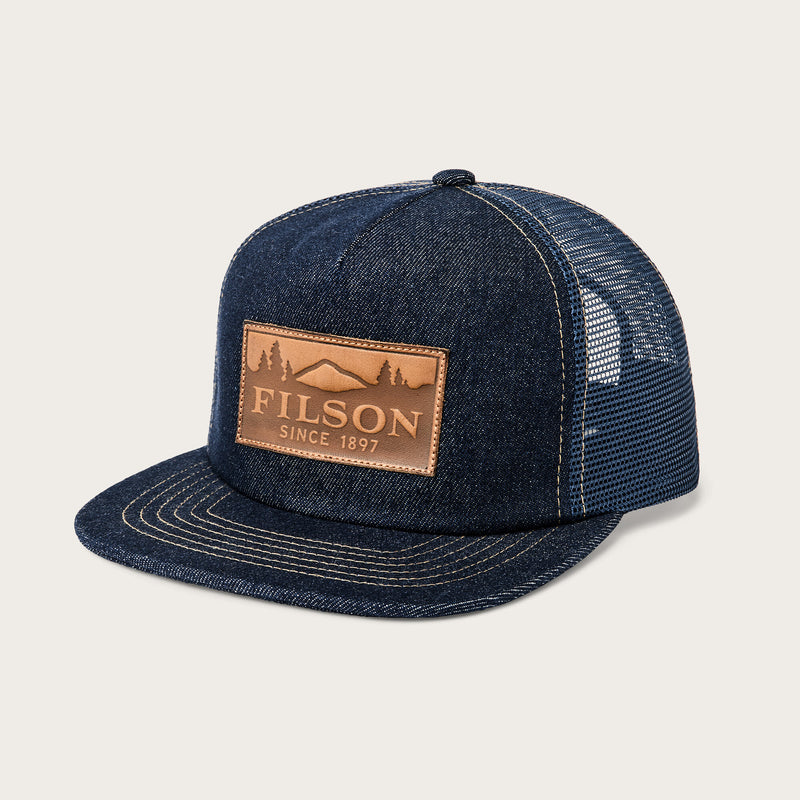 Scenic trucker mesh cap par Filson | Indigo (Blue)
