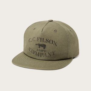 Stencil trucker cap par Filson | Olive (Green)